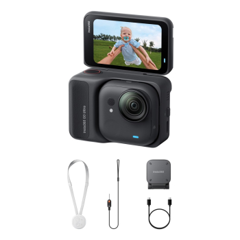 Insta360 GO Ultra Standard Bundle (Midnight Black) - kamera sportowa 53g