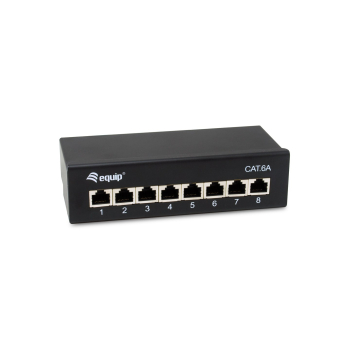 Equip Patchpanel  8xRJ45 Cat6a Desktop        500MHz RAL9005