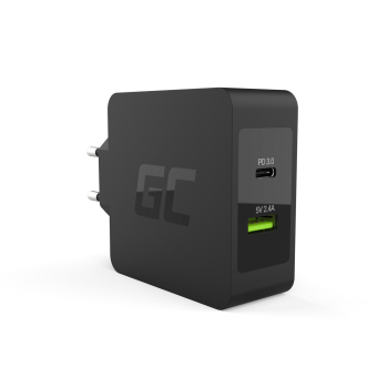 GREEN CELL ŁADOWARKA SIECIOWA USB-C 45W PD + USB