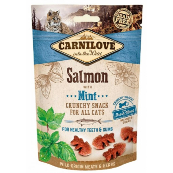 CARNILOVE Crunchy Fresh Snack Salmon+Mint - przysmak dla  kota - 50 g