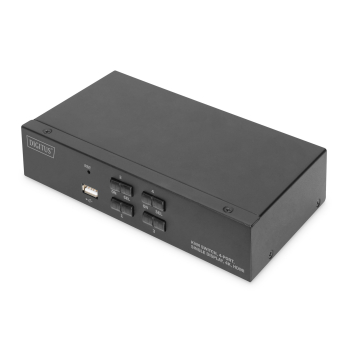 Przełącznik KVM, 4-portowy, pojedynczy wyświetlacz, 4K, HDMI