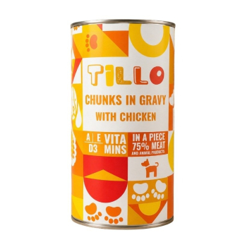TILLO Kawałki w sosie z kurczakiem mokra karma dla psów 1250g