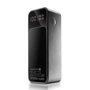 Powerbank everActive EB-27Q 27 000mAh 1x USB + 2x USB-C 162,5W QC4+ wyświetlacz LCD