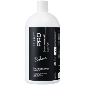 DR LUCY - PRO SILVER AND BLACK 1 L SZAMPON DLA PSÓW I KOTÓW O CZARNEJ, CIEMNIEJ I SREBRNEJ SIERŚCI