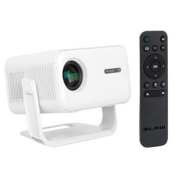 Projektor przenośny BLOW AndroidTV FullHD MaxView biały