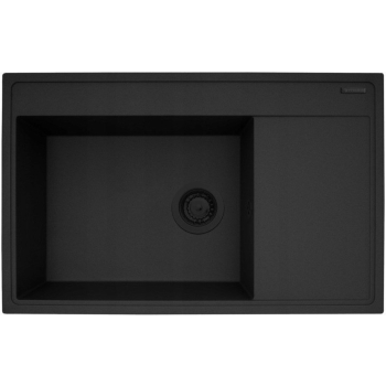 Zlew CAMEA (79x50) 1B 1D L volcano Black Edition
