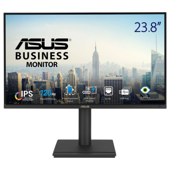 ASUS BE249CGN Docking Monitor – 24-inch(23.8 inch viewable), IPS, 120Hz, Frameless, USB-C Docking, RJ45, Stereo Speakers, Height Adjustable, Ergonomic