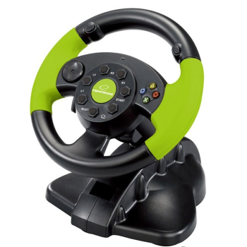 Kierownica Esperanza EG104 (PC, Xbox 360; kolor czarno-zielony) (WYPRZEDAŻ)