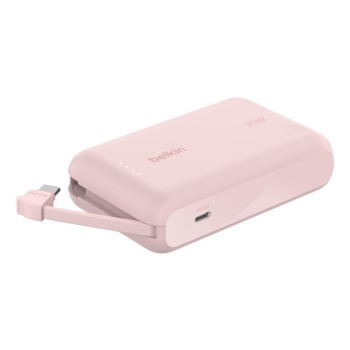 BELKIN POWERBANK 10 000 MAH, 20W, KABEL USB-C,PINK