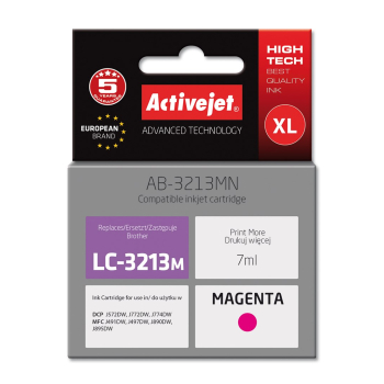 Activejet AB-3213MN Tusz (zamiennik Brother LC3213M; Supreme; 7 ml; purpurowy)