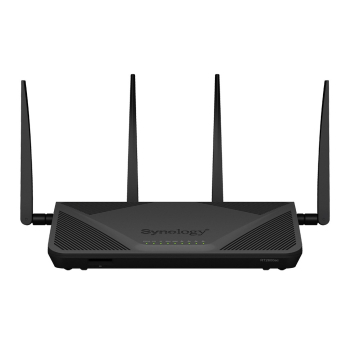 Synology Router RT2600ac, WiFi 5, IEEE 802.11a/b/g/n/ac, 3x 1GbE + 4x 1GbE(Dual WAN), 1xUSB 3.0, 1xUSB 2.0, 1x SD card reader