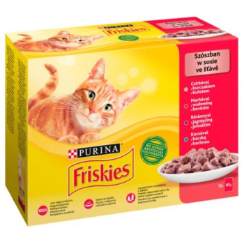 Friskies Mix mięsny - mokra karma dla kota - 12 x 85 g