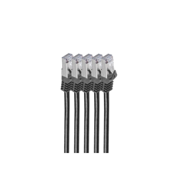 shiverpeaks BS75515-S-SET5 kabel sieciowy Czarny 5 m Cat7 S/FTP (S-STP) Okrągły