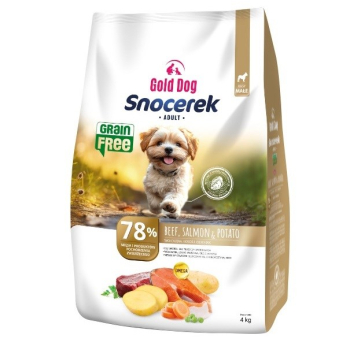Gold Dog Snocerek GRAIN FREE Beef & Salmon , Potato 4kg