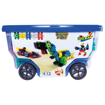 Klocki konstrukcyjne CLICS - Zestaw 377 el. (15w1) Rollerbox