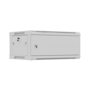LANBERG SZAFA INSTALACYJNA RACK WISZĄCA 19" 4U 600X450 SZARA DRZWI METALOWE (FLAT PACK)