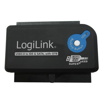 LogiLink AU0028A przejściówka do kabli USB 3.0 IDE / SATA Czarny