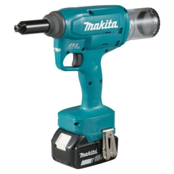 Makita DRV150RFJ narzędzie do nitów mechanicznych Czarny, Niebieski 2.4,4.8 mm 10 kN