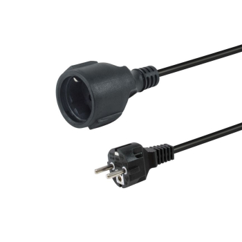 Equip Stromkabel CEE 7/7->CEE 7/3 St/Bu   schwarz     10.00m