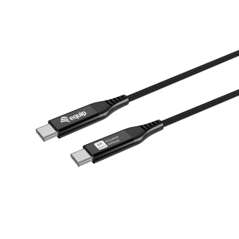 Equip Kabel USB-C4.0->C Slim     PD240W St/St  1.20m schwarz