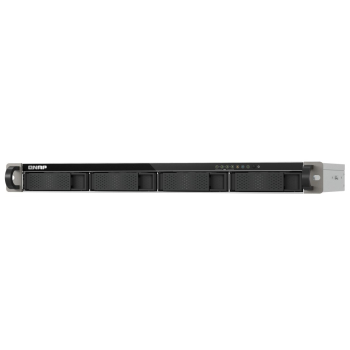 Qnap TS-433eU, 1U RACK, 4x 2.5"/3.5" SATA, ARM Cortex-A55 2,0GHz 4C, 4GB, 2x 2.5GbE, 2x USB 3.2, adapter 60W