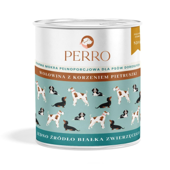 PERRO Wołowina z korzeniem pietruszki dla psów dorosłych  850 g