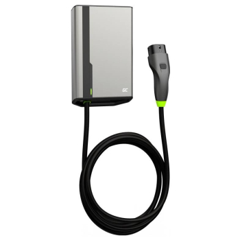 Green Cell GC HabuDen Wallbox 22kW 32A 5m Kabel Typ 2 Inteligentna Stacja Ładowania EV z Aplikacją GC App Bluetooth WiFi