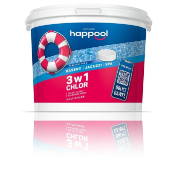 Acrylmed 3kg Multichlor 200g do długotrwałej dezynfekcji wody w basenie - tabletki