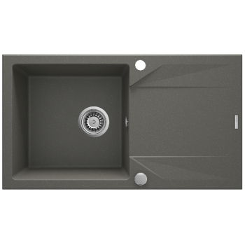 DEANTE EVORA ZLEWOZMYWAK 1-KOMOROWY Z OCIEKACZEM 78X44 CM ANTRACYT METALIK ZQJ_T113