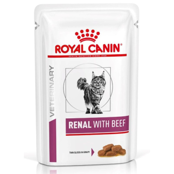 ROYAL CANIN Renal with Beef - mokra karma dla kota - 12x85 g