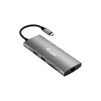 Equip 133490 stacja dokująca Przewodowa USB 3.2 Gen 1 (3.1 Gen 1) Type-C Szary