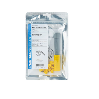 SmartKeeper Basic "Port RJ45" Bloker gelb 10 Stk.+Key