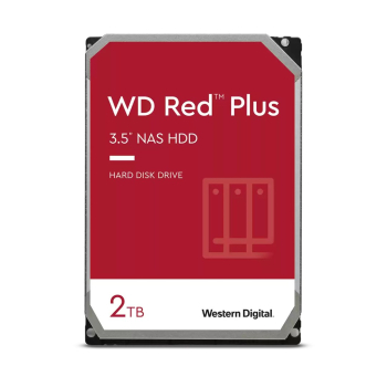 Dysk HDD WD Red Plus WD20EFPX (2 TB ; 3.5"; 64 MB; 5400 obr/min)