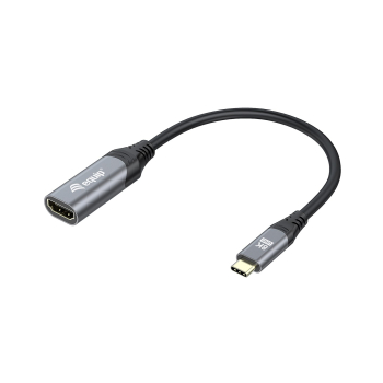 Equip 133492 adapter kablowy 0,15 m USB Type-C HDMI Czarny, Szary