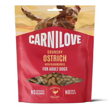 CARNILOVE Dog CRUNCHY Snack Ostrich with Blackberries 200 g