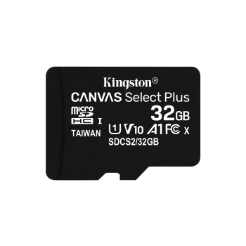 Karta pamięci z adapterem Kingston Canvas Select Plus SDCS2/32GB (32GB; Class 10, Class U1, V10; + adapter)