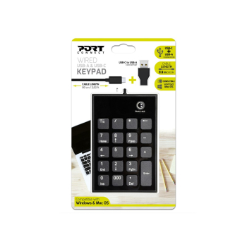 Klawiatura PORT DESIGNS 900801 NUMERIC KEYPAD WIRED