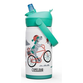 Butelka termiczna dla dzieci Camelbak Thrive Flip Straw Kids Insulated SST 350 ml - biking dogs