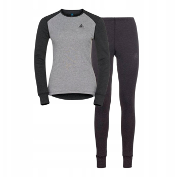 Bielizna termoaktywna - zestaw Odlo Set ACTIVE WARM Special Set roz. L Szara
