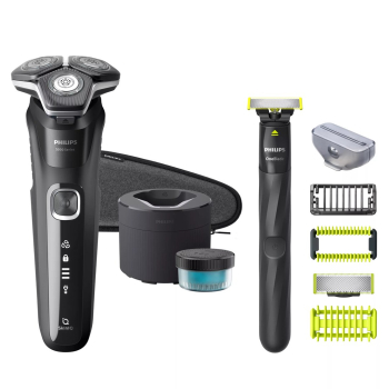 Philips SHAVER Series 5000 S5898/79 maszynka do golenia Golarka rotacyjna Przycinarka Chrom