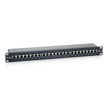 Patchpanel Equip CAT6 24 portów czarny 19" (1HE)