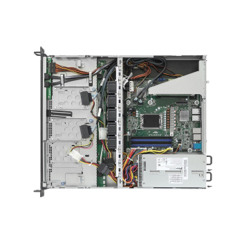 Platforma ASRock Rack (1U) Intel E-24XX/6300 (4xLFF, 2x1GbE, 2x10Gbe, IPMI, 1+1 450W)