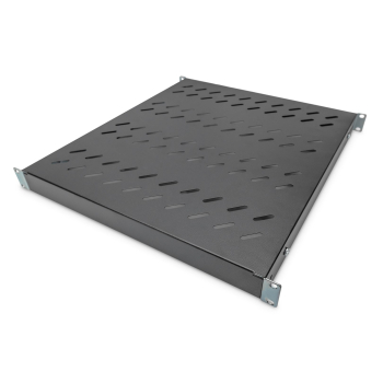 1U fixed shelf for 800 mm depth racks44x482x500 mm, adjust. 500-700 mm depth, black