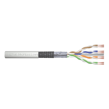 Kabel typu linka DIGITUS  kat.6, SF/UTP, AWG 26/7,LSOH, 305m, szary, szpula