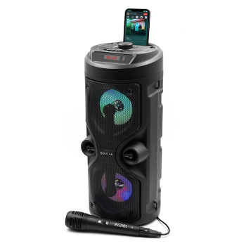 SQUEAK GŁOŚNIK KARAOKE HARMONY BLUETOOTH 5.0, RADIO FM, MICROSD, AUX, USB SQ1004