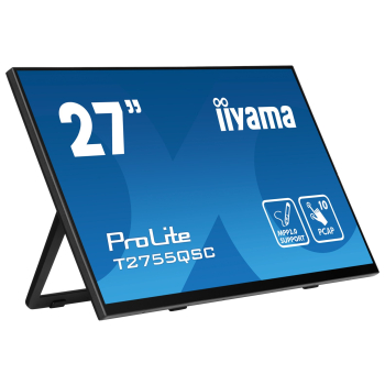 Monitor IIYAMA T2755QSC-B1 27inch LCD Dotykowy Pojemnościowy Bezramkowy Ekran dotykowy 2560x1440 panel IPS