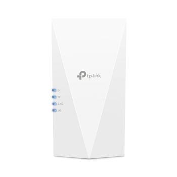 Wzmacniacz sygnału TP-Link AX3000 Wi-Fi 6, szybkość 574 Mb/s w paśmie 2,4 GHz + 2402 Mb/s w paśmie 5 GHz, spec: 2 anteny wewnętrzne, 1 port gigabitowy
