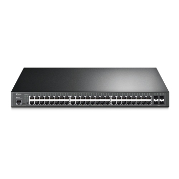 TP-Link JetStream TL-SG3452P przełącznik sieciowy Zarządzany L2/L3 Gigabit Ethernet (10/100/1000) Obsługa PoE 1U Czarny