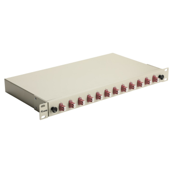 Equip LWL-SpleiĂźkasten 12-Port LC-Duplex OM4 1U komplett  gr