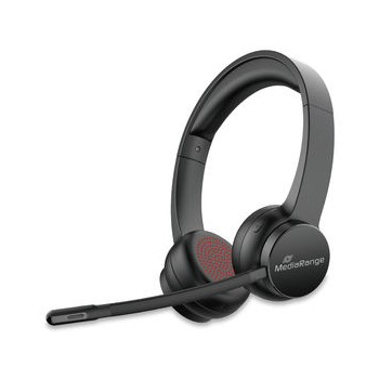 MediaRange Bluetooth ENC Stereo Headset 400mAh Akku schwarz